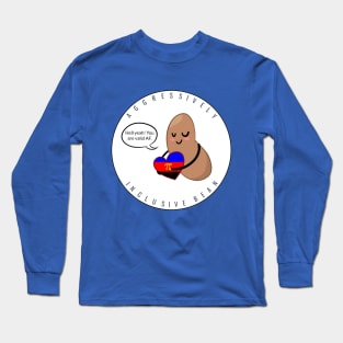 Traditional Poly Flag: Aggressively Inclusive Bean Long Sleeve T-Shirt